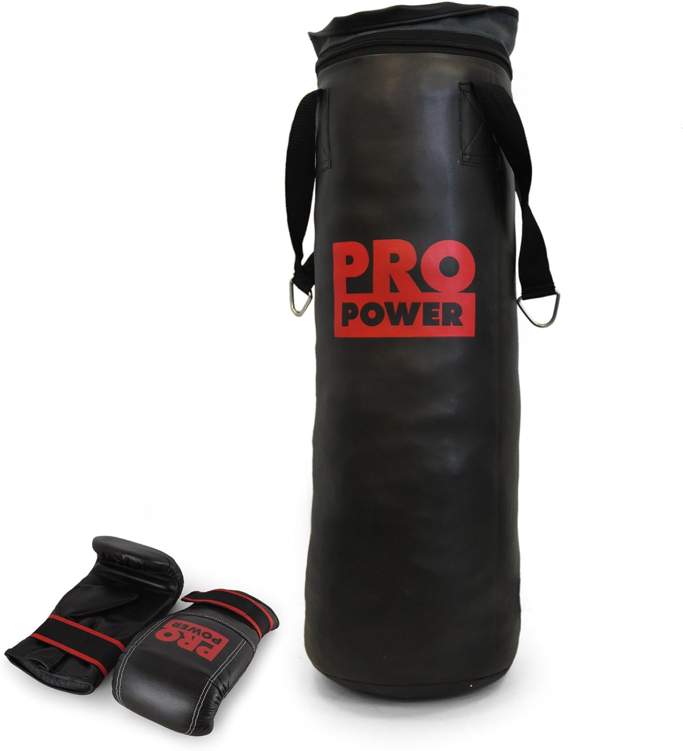 Pro Power Workout Punch Bag with Boxing Gloves Amazon.co.uk Sports