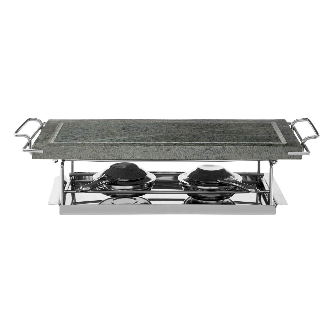 Hot Stone Tabletop Griddle, Green Marble/Metal