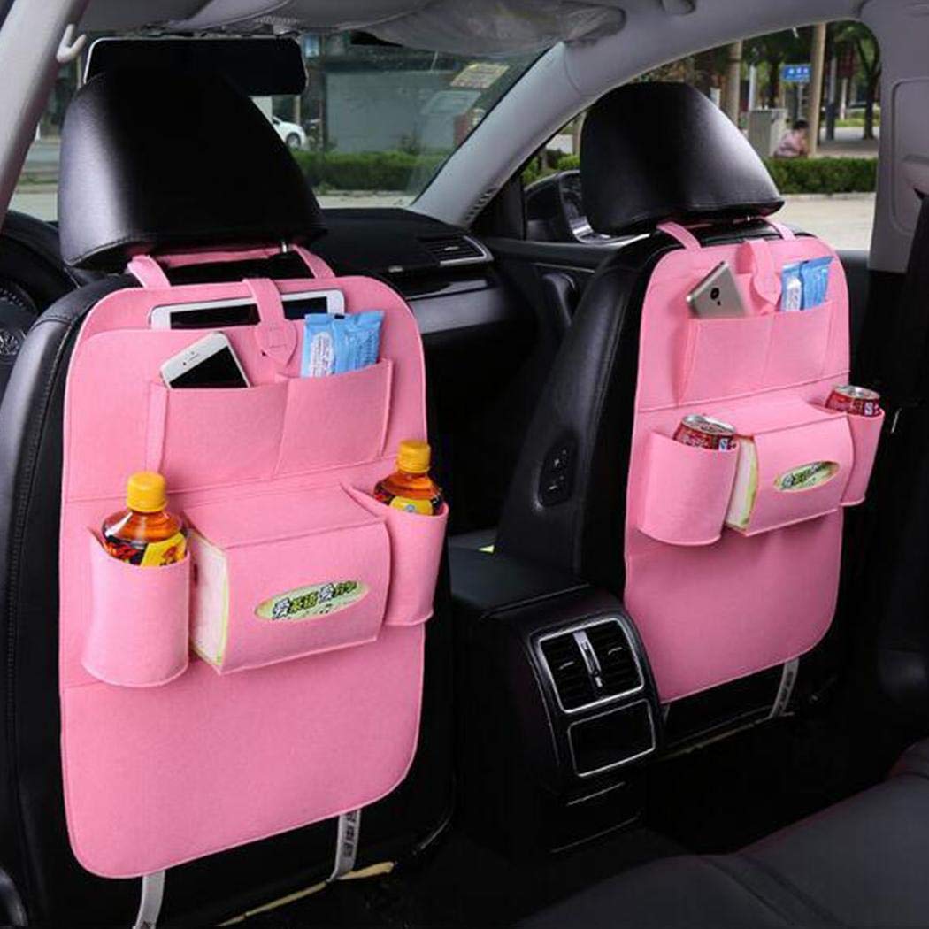 Bibmmo Car Seat Storage Bag Auto Multi-Pocket Felt Covers Organizer Storage Holder Seat Back Organizers