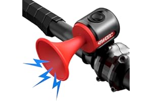 OOPSCOOL Bike Horn,120dB Bicycle Bells IPX4 Waterproof Bike Bell with 300mAh Battery Operated Electric Horn for Mountain/Road Bike/Scooters Adult and Kids