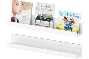 Carmanon Magnetic Book Shelf for Whiteboard, Reusable Acrylic Book Display Shelf with Strong Adsorption Capacity, Magnetic Book Holder for Classroom Refrigerator Office Teacher Kids, White