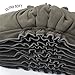 Charcoal Bamboo Cloth Diaper Reusable Liners with Gussets 5-Layer Inserts Soft Washable for Pocket Diapers- One Size Fits All (10 Pack-Black) by BlueSnail(Black)