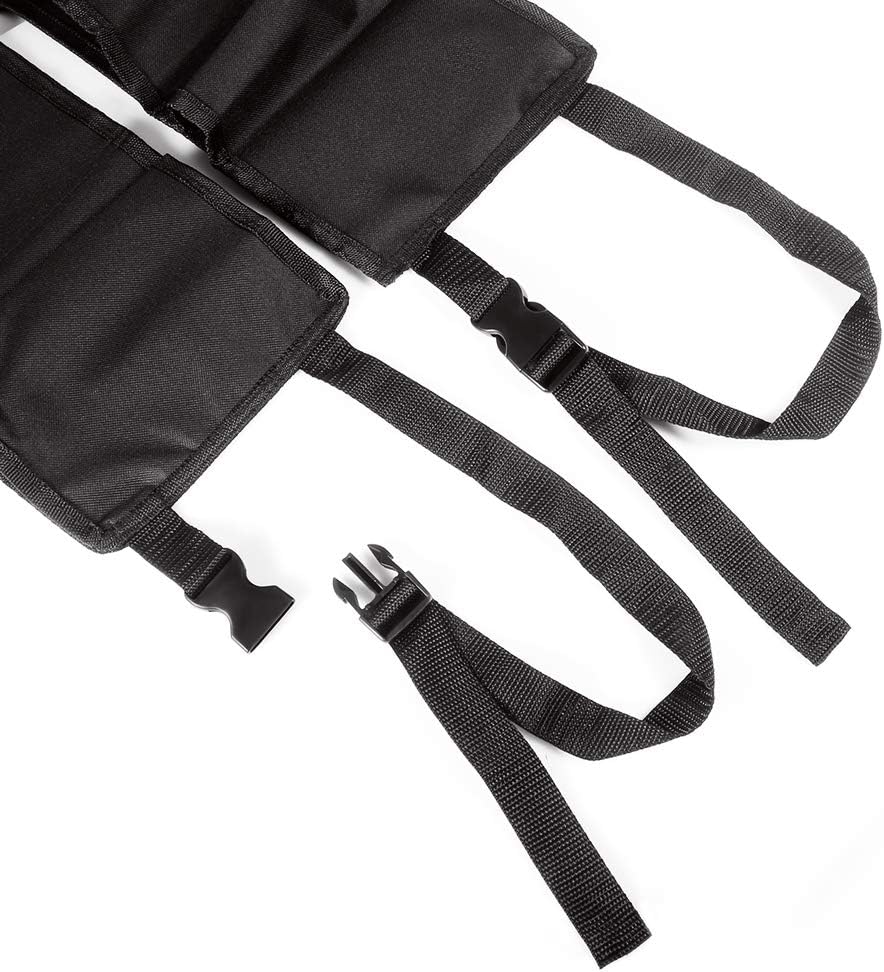 Aokin Car Seat Back Gun Rack Hunting Gun Sling Shotgun Rifle Gun Holsters Pistols Organizer with Pockets, Black: Sports & Outdoors