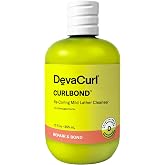 DevaCurl CurlBond Re-Coiling Mild Lather Cleanser | Reduces Frizz For Up to 48 Hours | Preserves Color Up to 30 Washes | Seals Split Ends