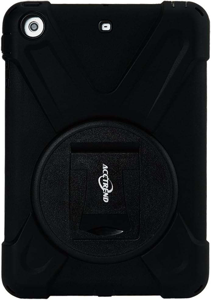 Acctrend Ipad Mini Case, Hd3508, Military Standard, Heavy Duty Case for Ipad Mini 3, 2, and 1, Built in Screen Protector Black