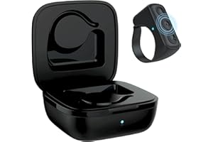 GEVO TIK Tok Bluetooth Remote Control Page Turner for iPhone Android Ipad Cell Phone Camera Remote Shutter Selfie Button, Bluetooth Ring for Kindle (Black)