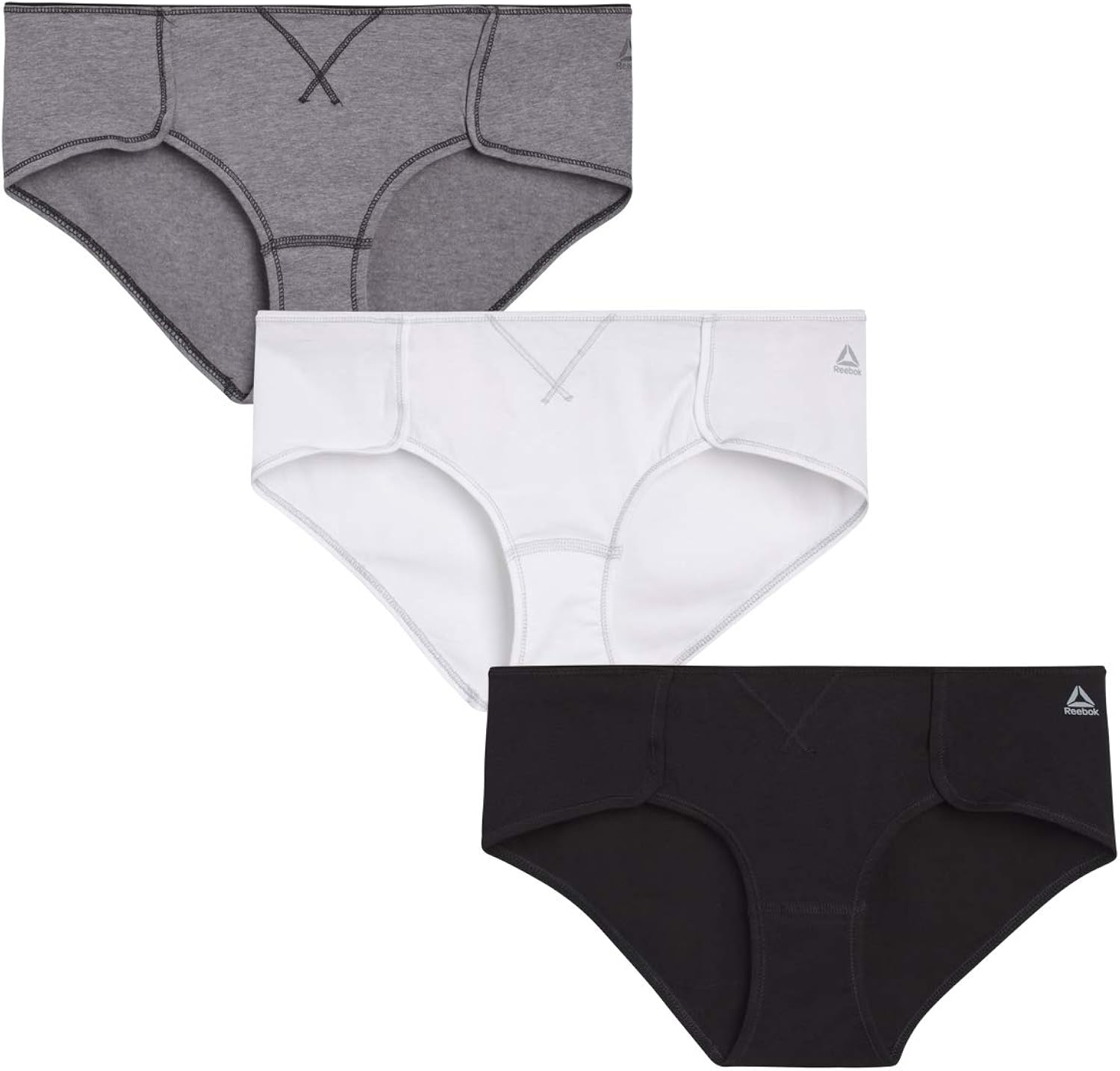Reebok Womens’ Soft Knit Cotton Hipster Panties (3 Pack) Amazon.ca