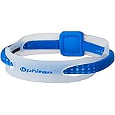 Phiten X50 Hybrid Titanium Bracelet - Sport Bracelet Permeated with X50 Aqua-Titanium Technology for Alternative Healing - Power Elastomer Zone with Micro Titanium Spheres - Clear/Blue, 6.75 Inch