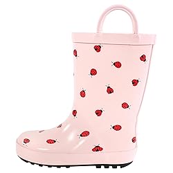 Hudson Baby Kids Rain Boots, Ladybugs, 8 US Unisex