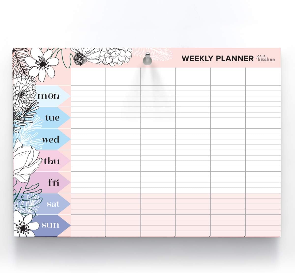 Planning Semaine Parfait Pour Les Courses Et Repas Weekly Planner 60 Pages A4 Pour Planning Hebdomadaire Papier Offset 100g Avec Trou Pour Suspendre Agenda Semainier A Feuilles Detachables Fournitures De Bureau Agendas
