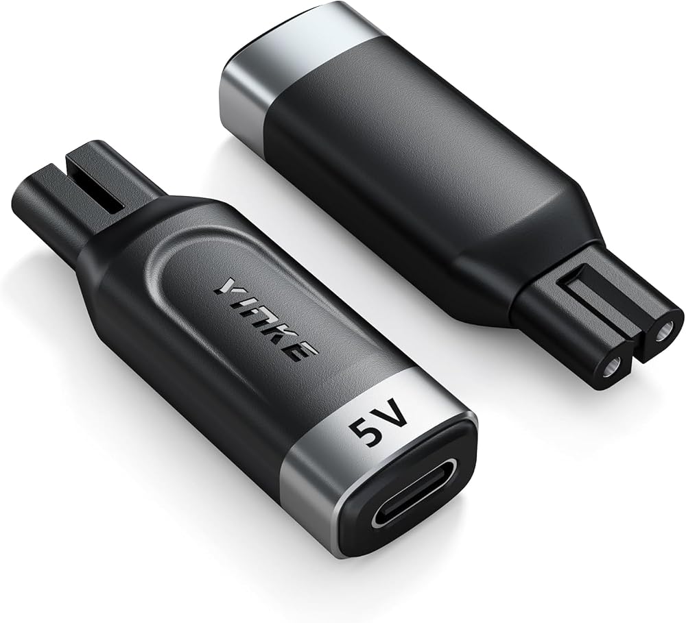 Yinke 5V USB-C Shaver Adapter for OneBlade QP2834 QP4530 MG5910