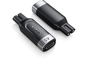 Yinke 5V Type-C Shaver Adapter Charging Converter for Philips Norelco OneBlade QP2724 QP2834 QP4530 S5880/S5885 MG7910 MG9510 QP1924 QP1324, USB-C Shaver Charger Converter Without Charger Cord (1 PC)