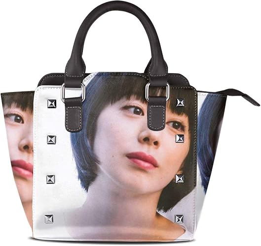 Amazon エイシサリコ 夏帆かわいい トートバッグ ショルダーバッグ リベットバッグ 手提げバッグファッション キュート 人気 ガールバッグ レディース レザー 女性用 通学 通勤 大容量 エイシサリコ シューズ バッグ