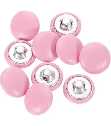 KENID 50Pcs 25/28/30Mm Grote Kleurrijke Doek Bedekt Metalen Schacht Knoppen Voor Naaien, Diy
