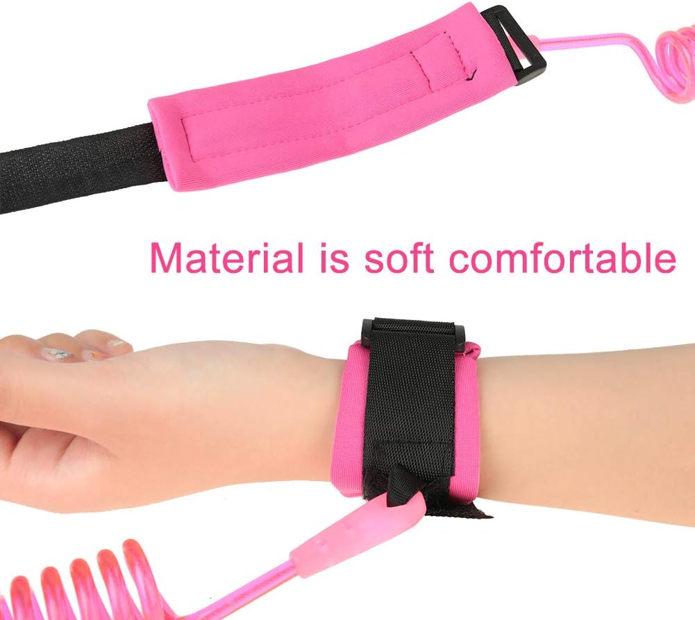 MOTTDAM 2 Pcs Anti Lost Wristband, 1.5M Baby Safety Wrist Link Belt Walking Hand Belt Strap Leash Wire Rope for Child Toddler Kids - Image 3