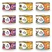Nulo FreeStyle Shredded Canned Wet Cat Food Variety Bundle - 3 oz. - 3 Flavors - Chicken & Duck, Beef & Rainbow Trout, and Turkey & Halibut (12 Cans Total)