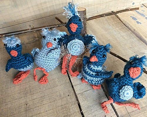 Squishy Hugs Blue Bird Mobile for Baby Nursery or Child's Room. Perfect nursery mobile for baby boy's room.