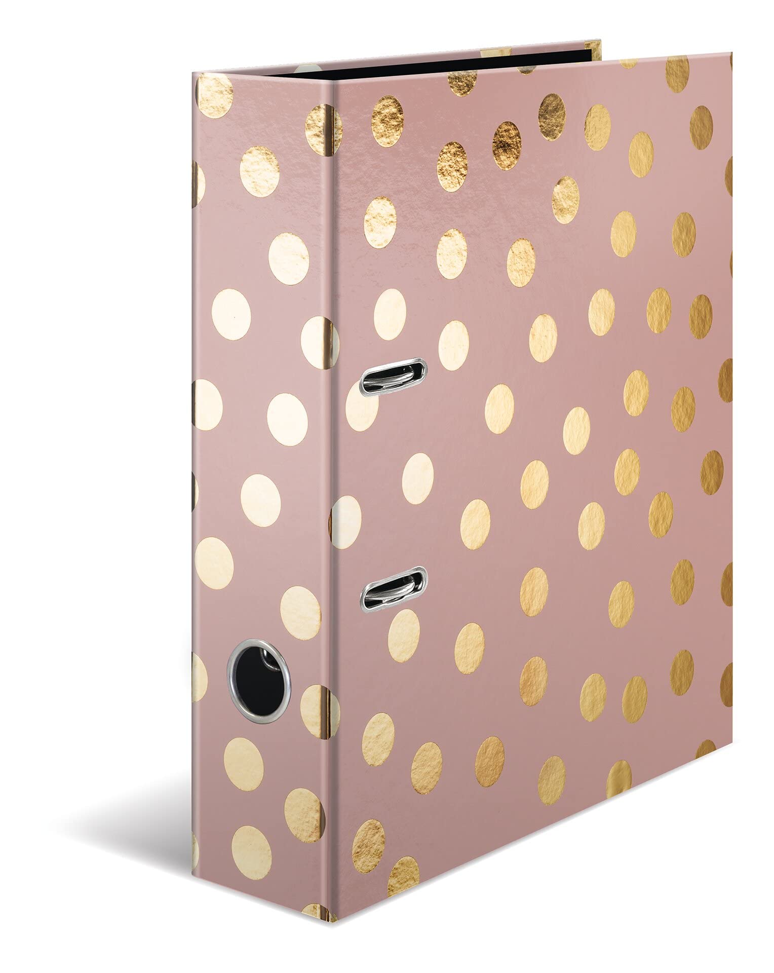 HERMA Lever Arch File Fashion & Style with Dots Motif, A4, 70 mm Spine, with Inner Print, 1 Folder