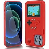 WeLohas Gameboy Case for iPhone 12 Pro Max,Handheld Retro 168 Classic Games,Color Video Display Game Case for iPhone,Anti-Scratch Shockproof Phone Cover for iPhone Red