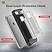 iPhone 7 Case, Dual Layer Heavy Duty Protection Cover, Shock Reduction Bumper Slim Case, Resist Cracking Defender Protective Kit for iPhone 7 (Black)