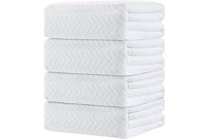 FERDILAN 4 Pack Large Bath Towels Set 35"x70" White Oversized Bath Sheet Chair Towels, 600 GSM Ultra Soft & Absorbent Towels for Bathroom, Quick Dry Towel for Gym Hotel Camp Pool