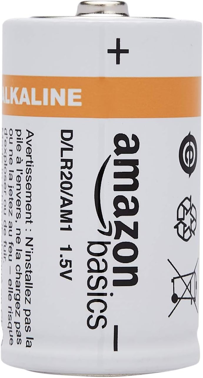 Basics D Cell Everyday Alkaline Batteries -Pack of 4: Electronics