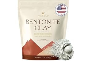 YARELI Bentonite Clay Powder Facial Mask & Cleansing Bath, Pure Indian Healing Clay, 2lb (32oz)