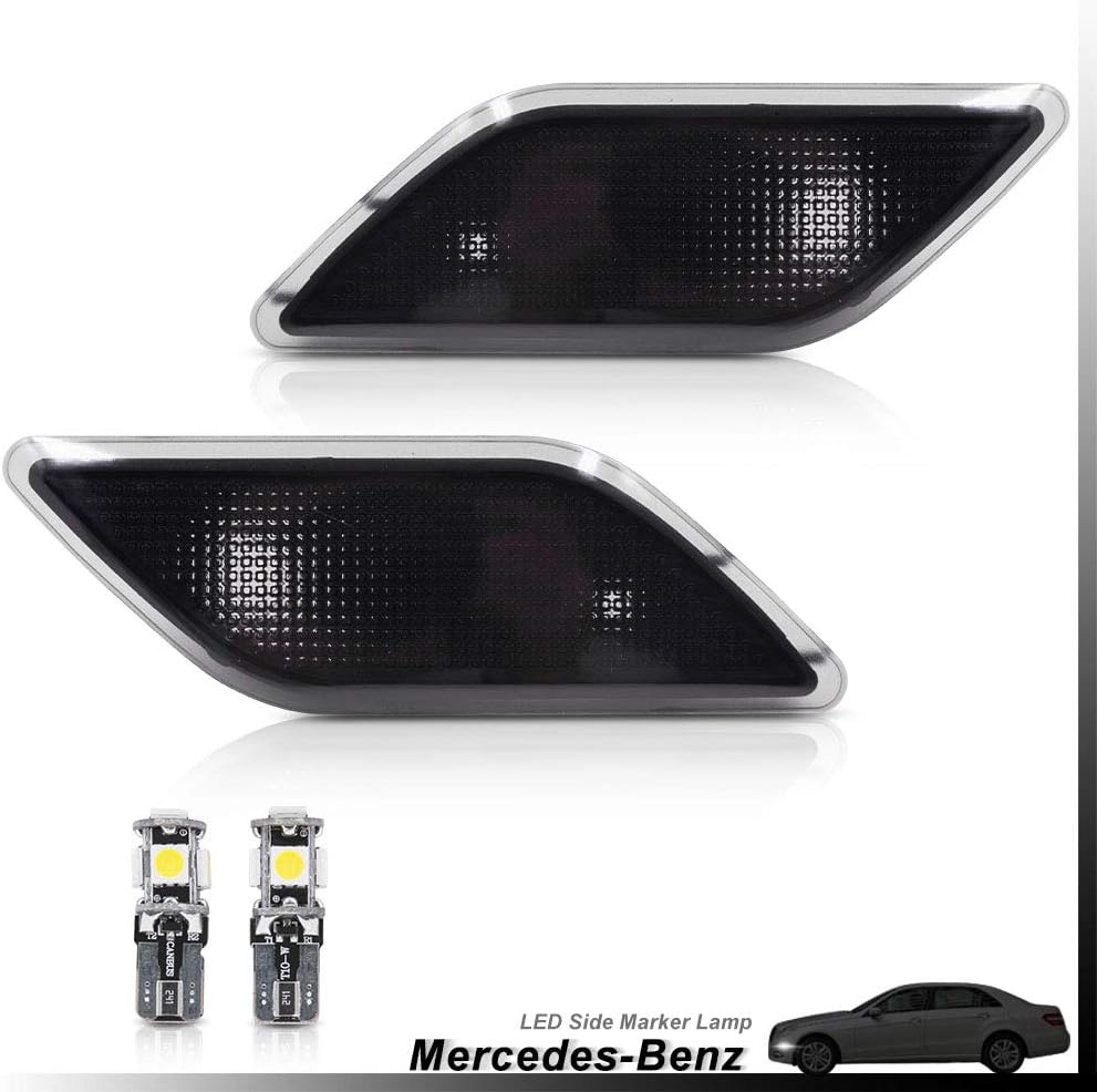 Smoke Lens Front Bumper Side Marker Lights Lamp Housing for 20102013