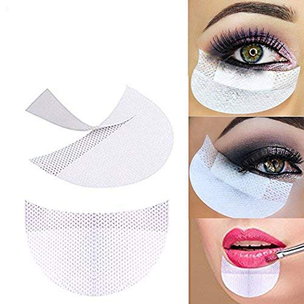 YiKiMira 100Pcs Disposable Eye Shadow Shields Makeup Beauty Guard Pads Cosmetic Tools Makeup Eye Pad Sticker (100Pcs)
