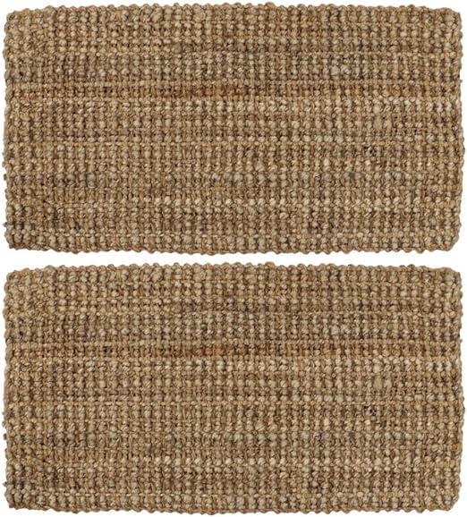 4All Door Mat 40x70cm – Jute Coir Door Mats with Durable Backing and Classic Weave – Heavy Duty Door Mats Outdoor for Mud, Dirt, and Wet Shoes in Entryways, Sheds, Garden or Patio (Pack of 2)