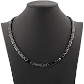 38 Titanium Magnetic Field for Pain Cross Necklace for Men Large Width Germanium Field Therapy