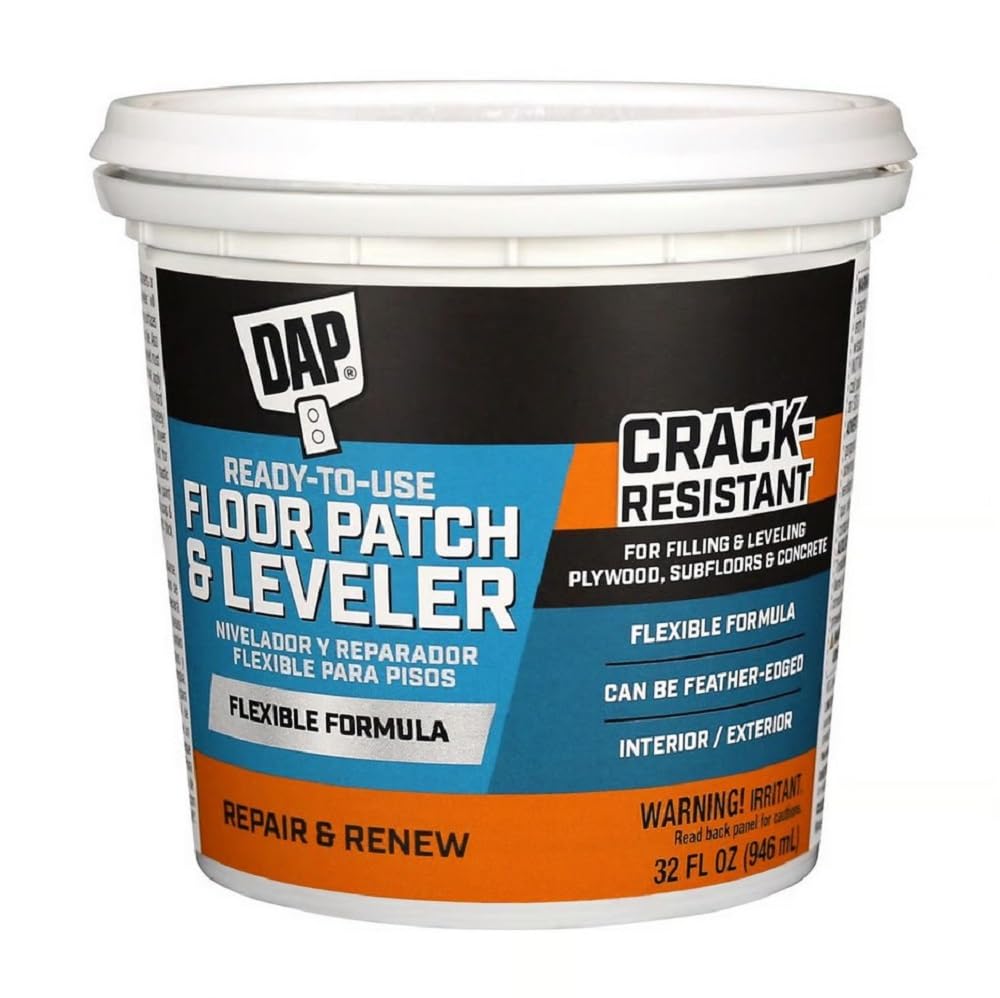 Photo 1 of DAP Flexible Floor Patch and Leveler, Light Gray, 32 Oz (7079859184)