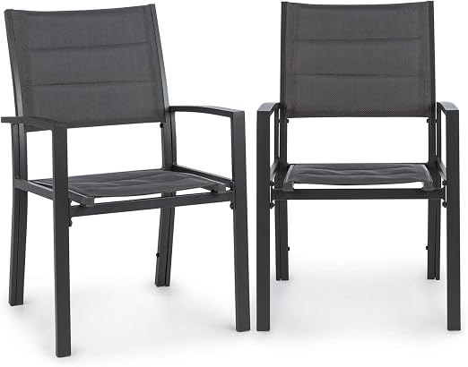 Blumfeldt Torremolinos Chaise De Jardin Cadre En Aluminium Très Légère Résistante Entretien Facile Design Intemporel Confortable Assise