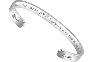 Btysun Bracelets for Women Mothers Day Bracelet Gifts from Daughter Inspirational Gifts for Women Graduation Gifts for Her Motivational Birthday Cuff Bangle Friendship Personalized Mantra Jewelry…