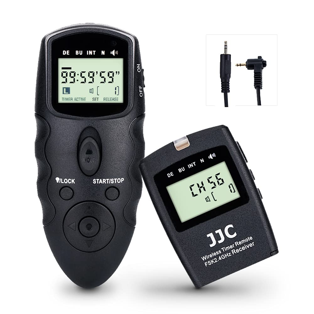 JJC Wireless Remote Control Wired Shutter Release Cord Intervalometer Timer for Olympus OM SYSTEM OM-5 Mark II OM5 OM1 OM-D E-M5 Mark III E-M1II E-M1X, Replaces Olympus RM-CB2 Remote Switch