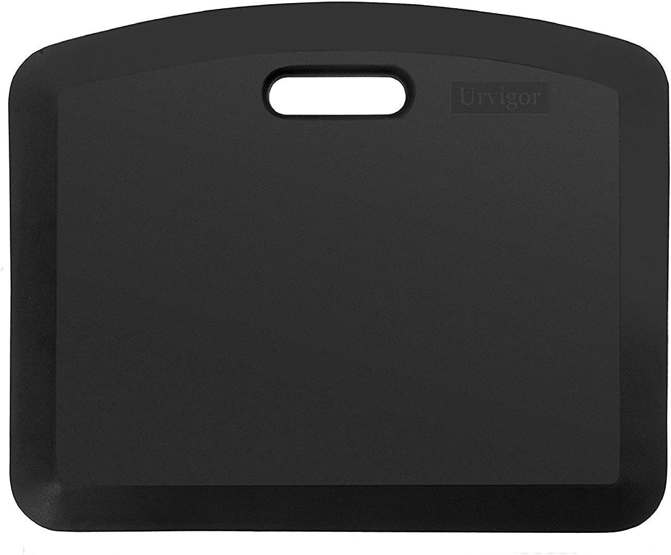 Urvigor Office Standing Desk Mat, Not-Flat Anti Fatigue Mat Small Comfort Mats for Stand Up Desk or Adjustable Desk Riser, Ergonomically Engineered (18x22x3/4-Inch, Black)