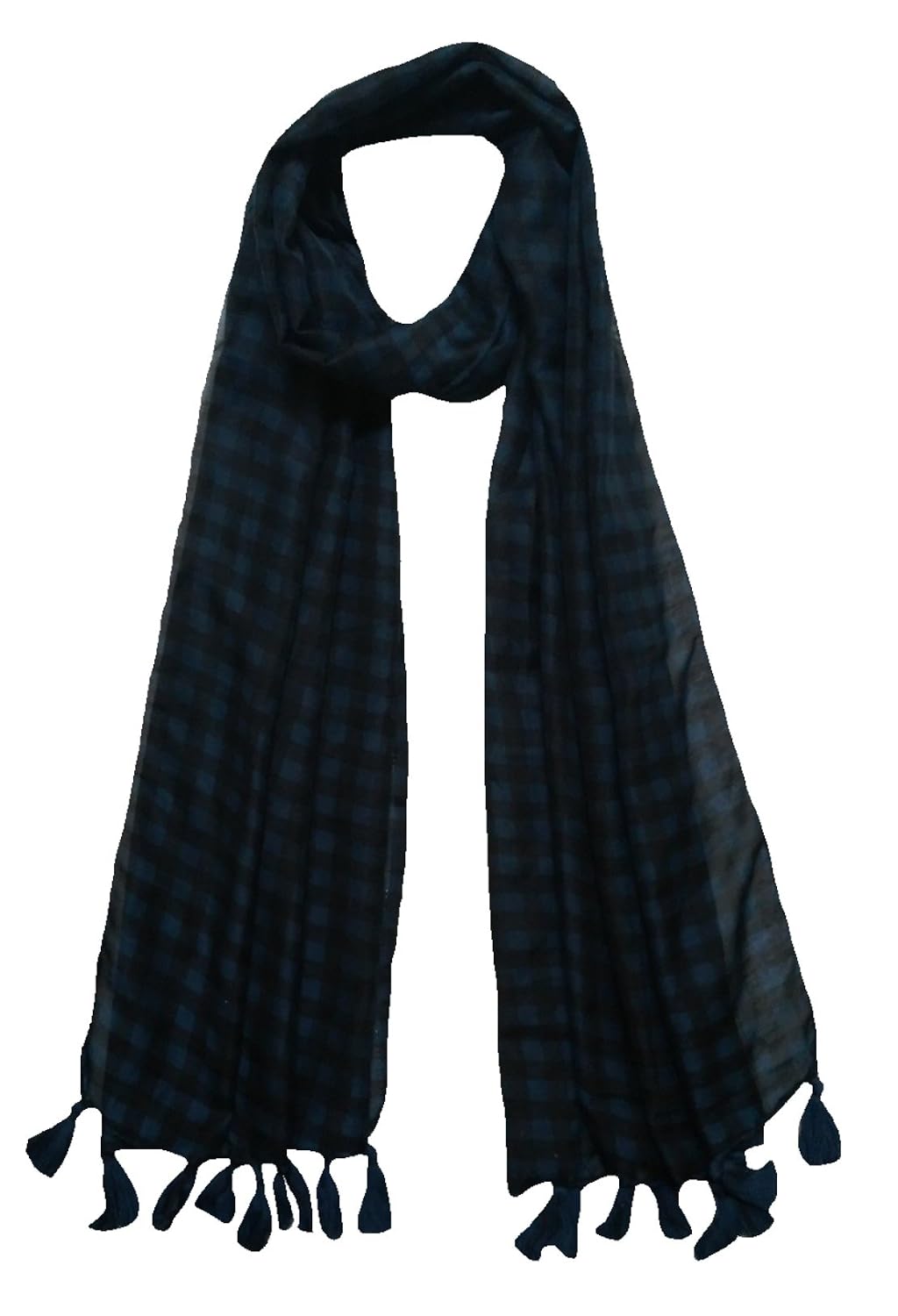 fusfus women's polycotton stoles(f0152, multicolour, free size) - set of 6