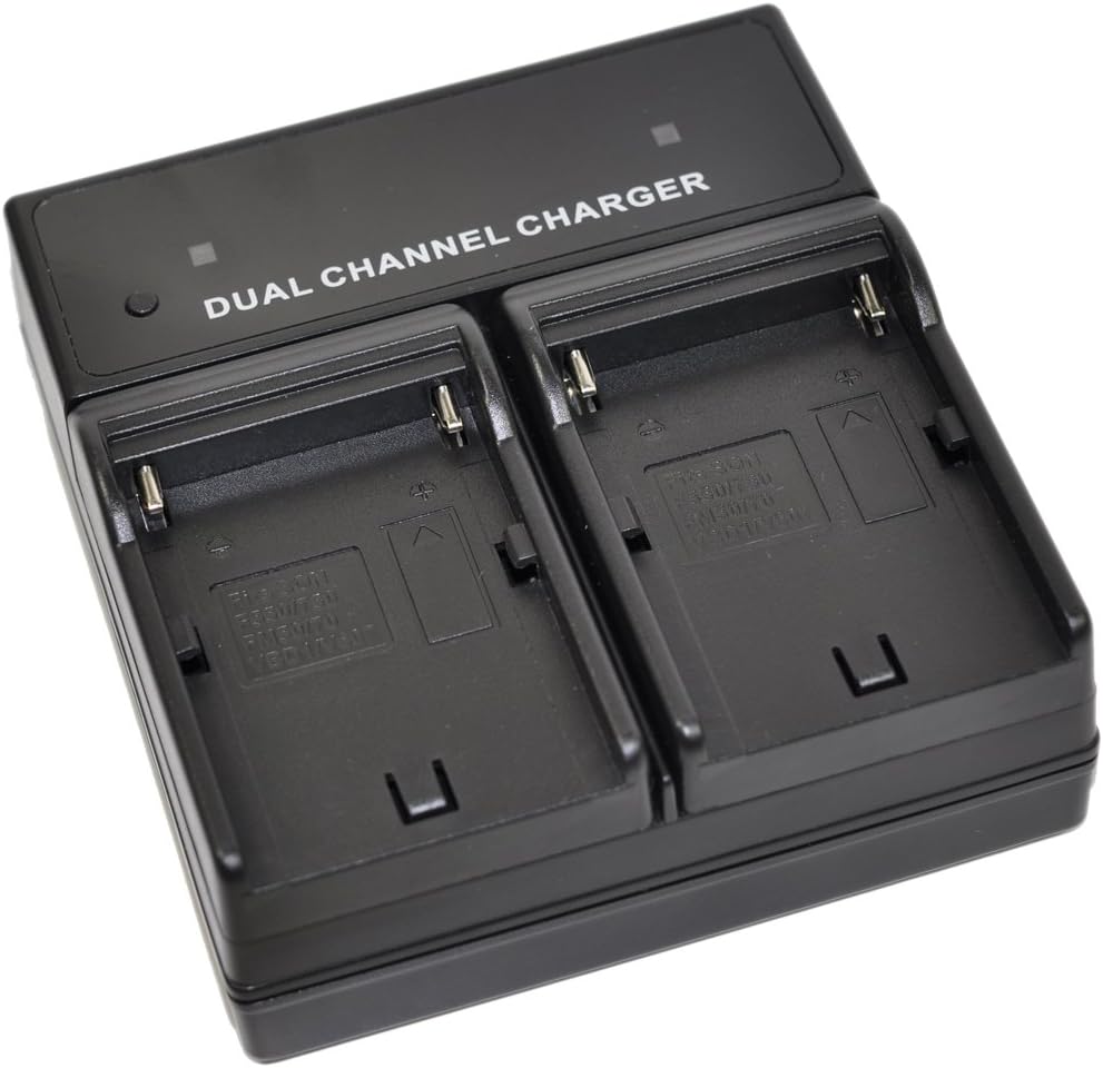 BTBAI NP-F550 Battery Charger AC Dual for NPF570 HVR-Z5e Z1e NP-F330 NP-F530 NP-F570 NP-F750 NP-F770 NP-F930 F930/B NP-F950 F950/B NP-F960 NP-F970 F970/B GV-A700 D200 D300 D800 D900 HD700 HD700E k1a - Image 3
