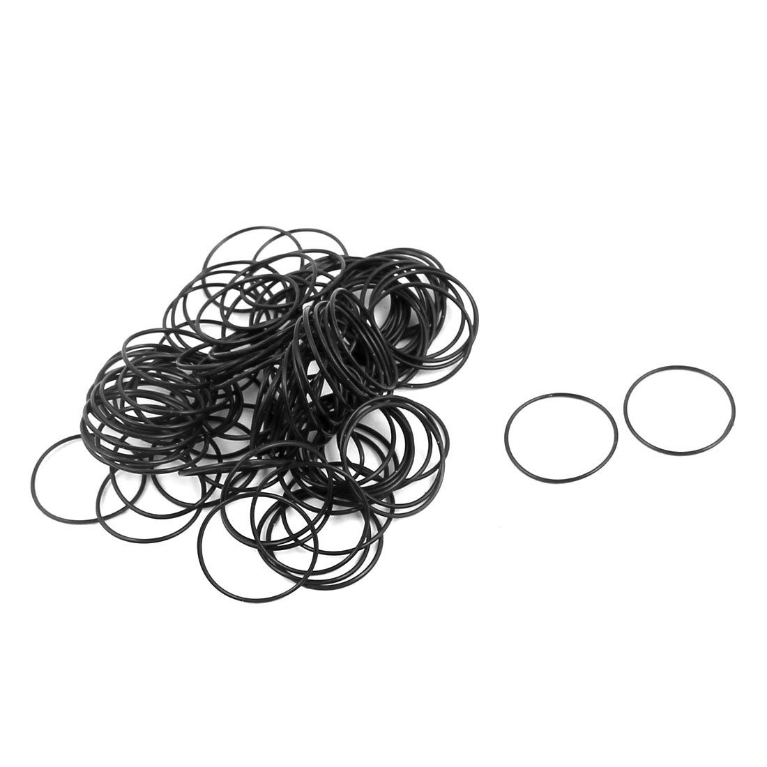 Sourcingmap 50 Pcs Black 11mm x 0.5mm Nitrile Rubber O Ring NBR Oil Sealing Grommets