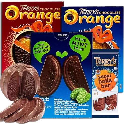 VALENTINE'S DAY CANDY, Terry's Chocolate Orange Balls (Milk, Dark, Mint