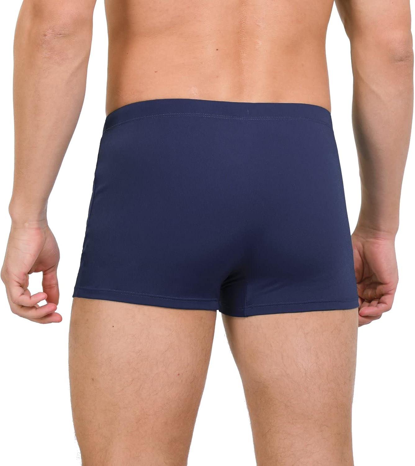 BALEAF Men's Athletic Swim Jammers PBT Durable Square Leg Briefs Training Swimsuit: Clothing