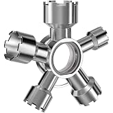 Heavy-Duty 10-in-1 Faucet Aerator Removal Tool Universal Metal Aerator Key | Compatible with TT/TF/STD/TJ/JR Aerator Types, Covers Full Size Range M16.5 to M28, Professional Plumbing Tool