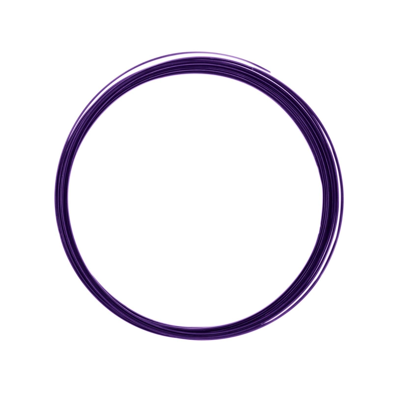 Vaessen Creative Aluminium Craft Wire Flat 0.2" (5 mm) x 0.04" (1 mm) x 0.14" (3,5 mm) Aubergine (Purple) - Flexible Metallic Wire for Crafting, Flower Arranging, Jewellery Making and Modelling