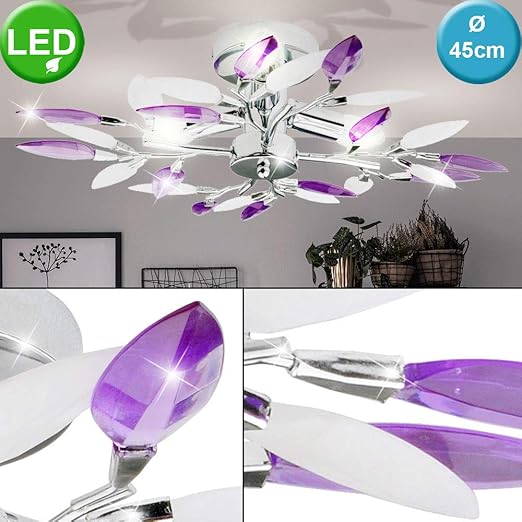 etc-shop Deckenleuchte Deckenlampe Designlampe Lila: Amazon.de: Elektronik