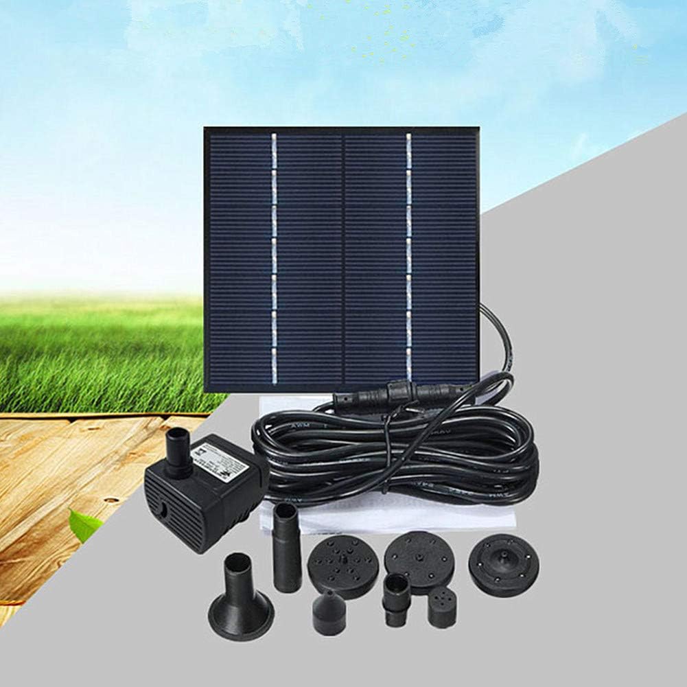 Fontana Solare Da Giardino AISITIN 3.7W Con 4 Ugetti Intercambiabili, Pompa Solare Galleggiante Per Laghetti, Vasche Per Uccelli E Stagni, Staffa Regolabile, Kit Fai-Da-Te Ecologico