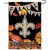 New Orleans Saints Fall Leaves Decorative Football Garden Flag Double Sided Banner