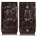 2 Pack 8 Plus Pouch Case, iNNEXT Real Leather Vertical Holster Belt Clip Carrying Case Pouch with Magnetic Closure for 7 Plus/6S Plus 5.5 inch Note 8 (Black & Brown)