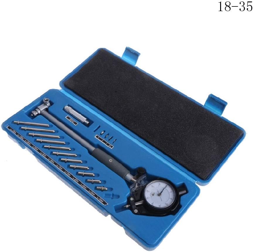 tegongse Dial Bore Gauge Indicator Set Diameter Measuring 50-160mm 35-50mm 18-35mm 0.01mm High Precision Engine Cylinder Measurement Test Kit Tool Meter