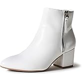 J. Adams Zuma Ankle Bootie – Closed Pointed Toe Low Block Heel Zip Up Boot