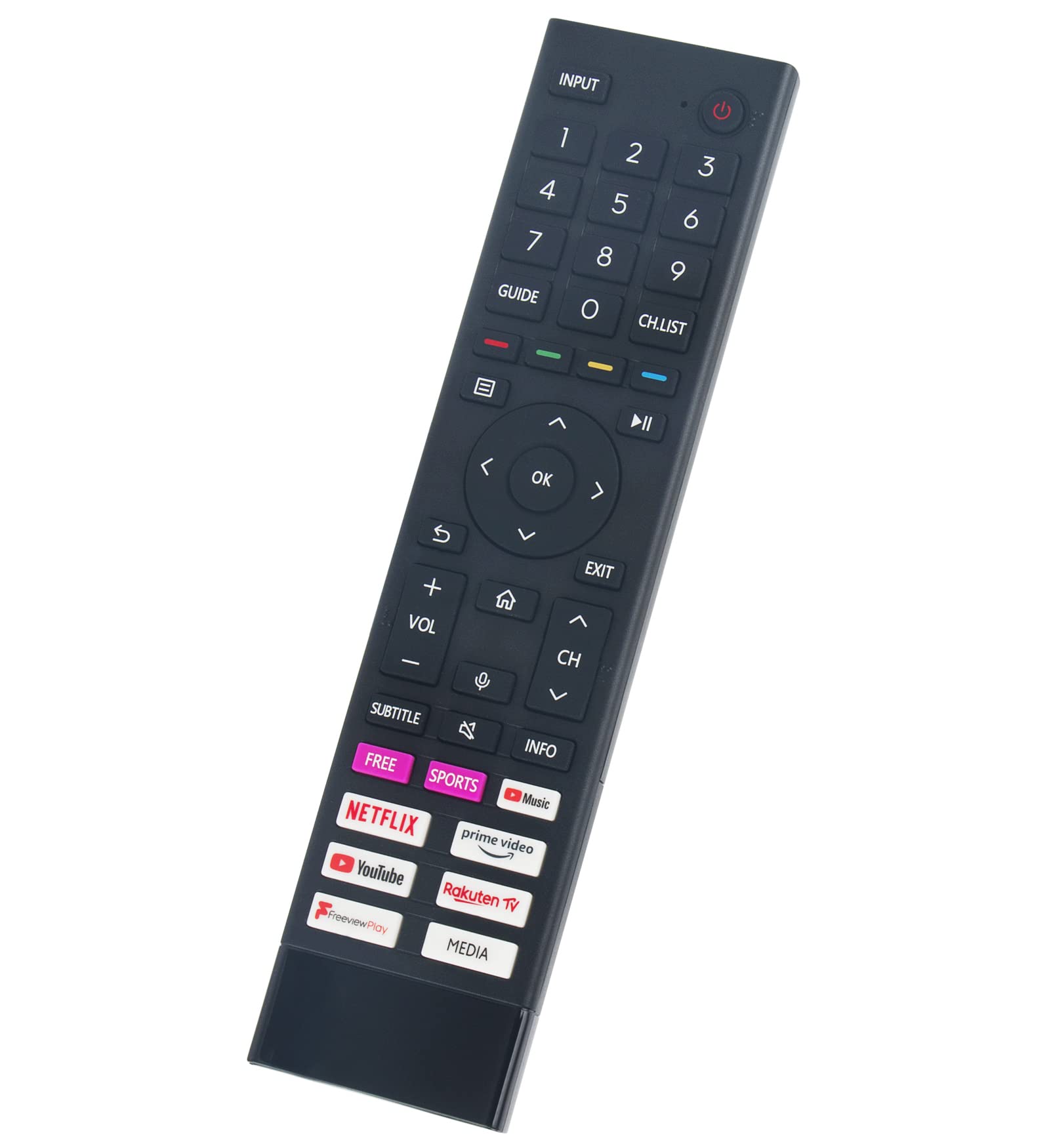 VINABTY Replaced Voice Remote Fit for ERF3A80 Hisense A6BG A6G 4K UHD HDR SMART TV 43A6BGTUK 50A6BGTUK 55A6BGTUK 58A6BGTUK 65A6BGTUK 70A6BGTUK 75A6BGTUK 85A6BGTUK
